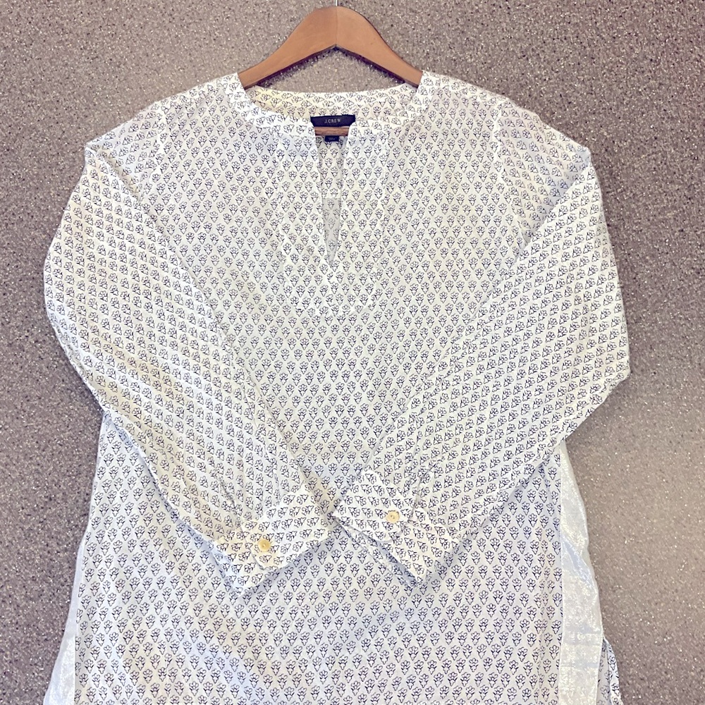 J. Crew Printed Tunic Top Size 4
